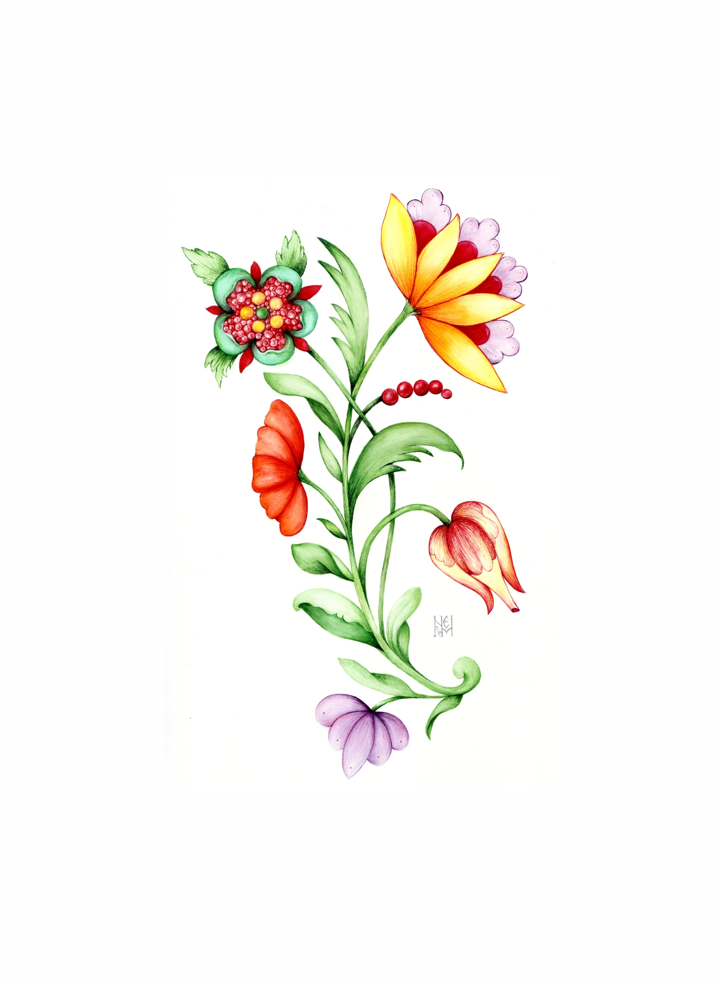 Unseen No.7 Watercolor Flower