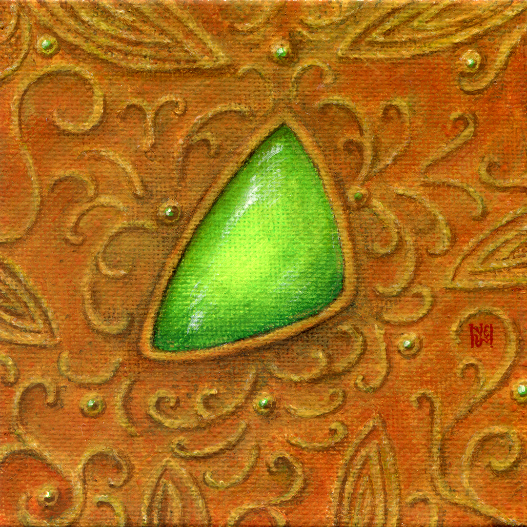 The Jadeite in the filigree