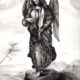 Рисунок ангела со скрипкой